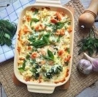 Запеканка с курицей и овощами