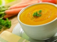 Суп-пюре из моркови с кинзой