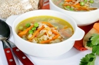 Овощной суп с перловкой, постный