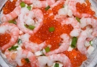 Салат из морепродуктов праздничный